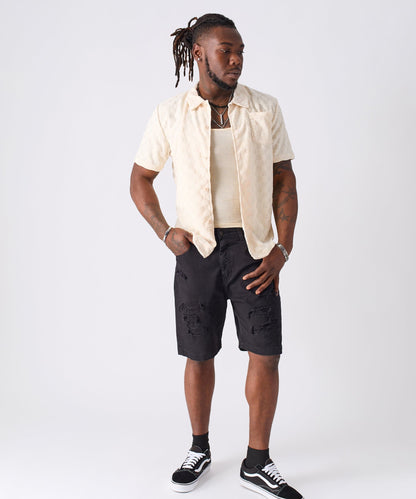 Checkerboard Towel Shirt | Reason Clothing Essential