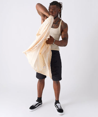 Checkerboard Towel Shirt | Reason Clothing Essential