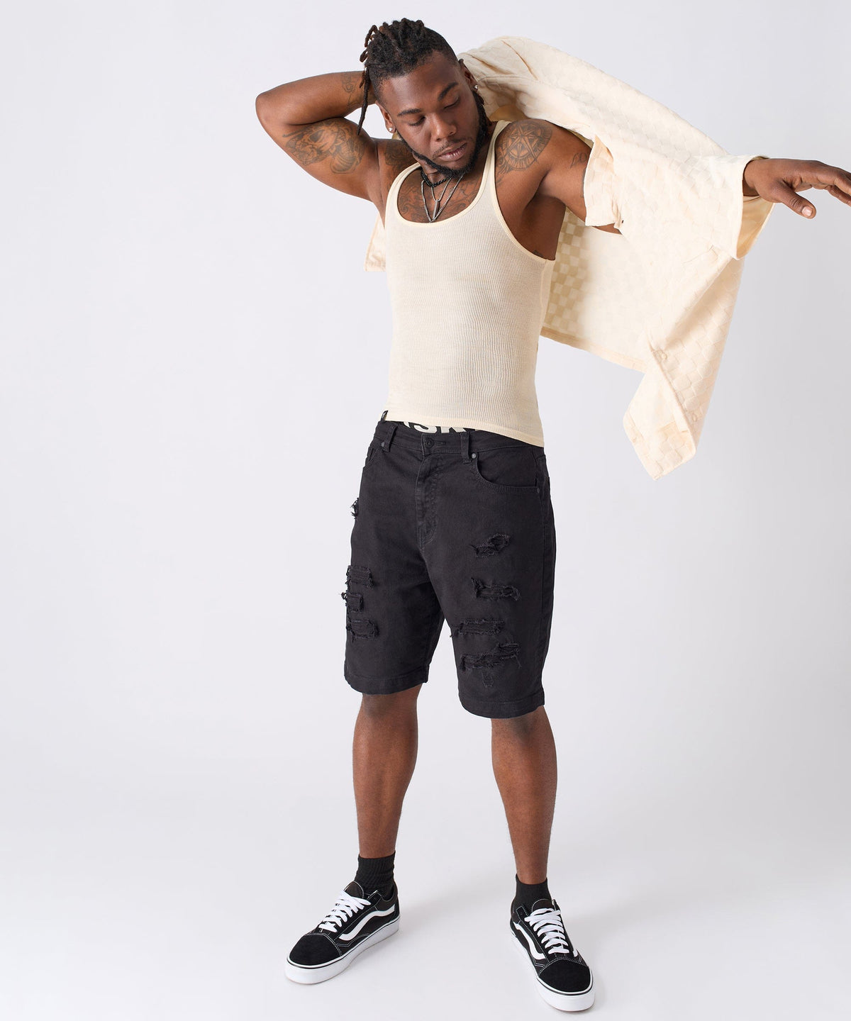 Checkerboard Towel Shirt | Reason Clothing Essential
