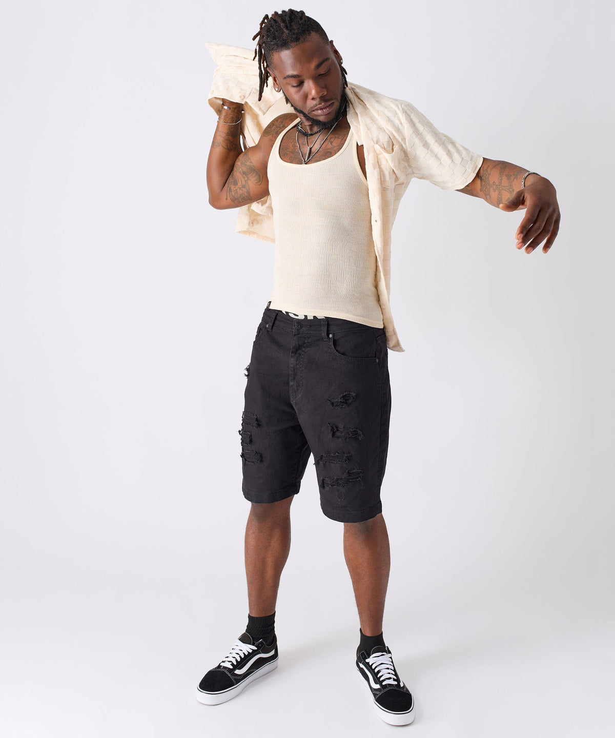 Checkerboard Towel Shirt | Reason Clothing Essential