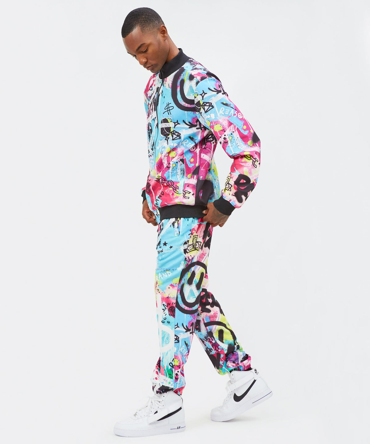 Smile Tag Track Set | Reason Clothing Discount