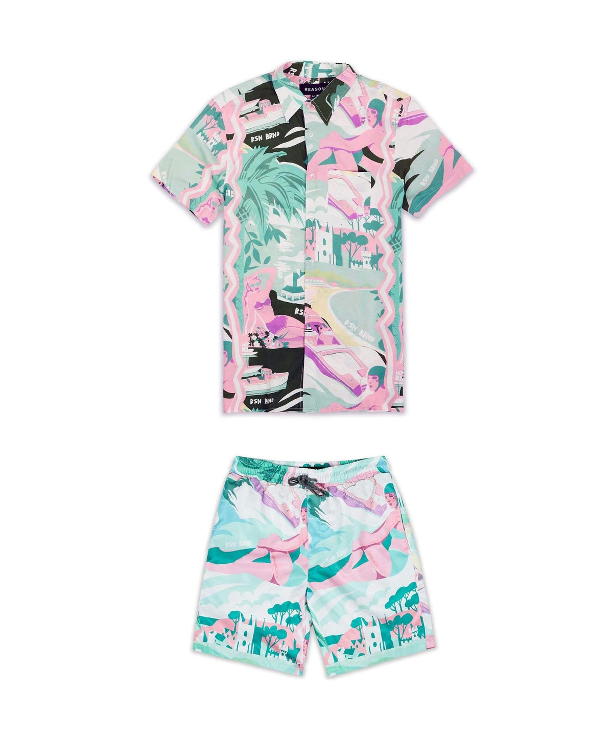 Sail Shirt Shorts Set | Reason Clothing Discount