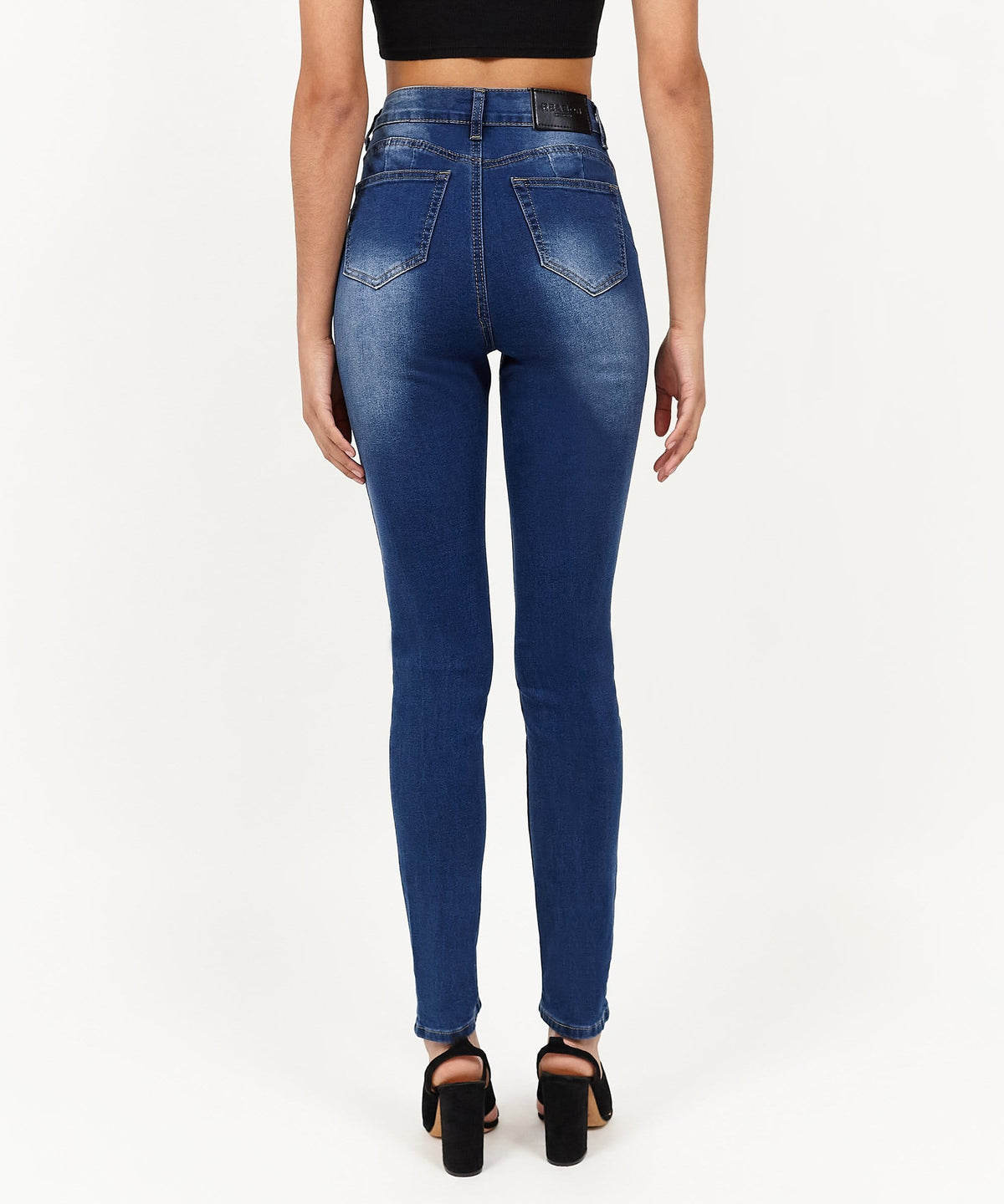 Womens Avas Medium Wash Ripped Jeans | Reason Clothing Hot Sale