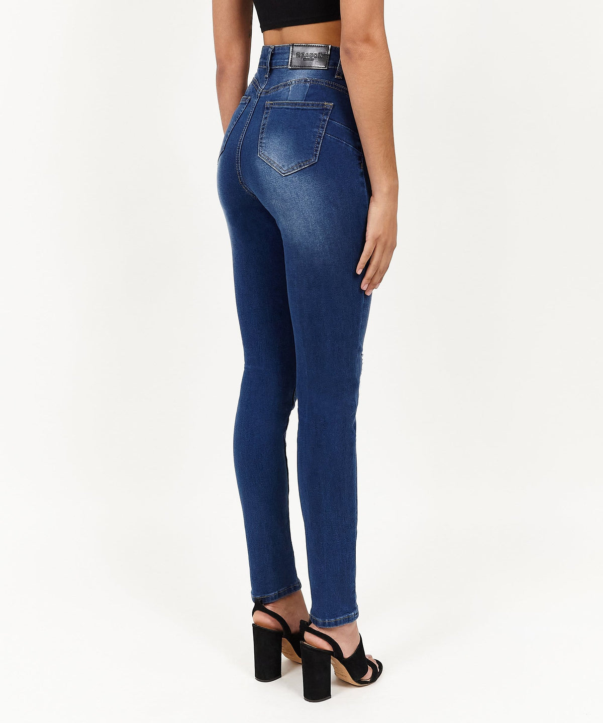 Womens Avas Medium Wash Ripped Jeans | Reason Clothing Hot Sale