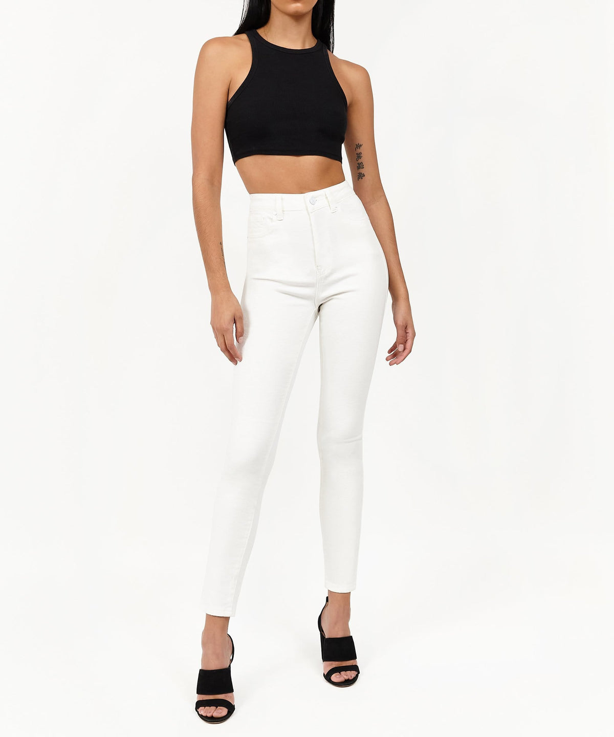 Womens Chloe White Slim Jeans | Reason Clothing Hot Sale