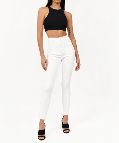 Womens Chloe White Slim Jeans | Reason Clothing Hot Sale