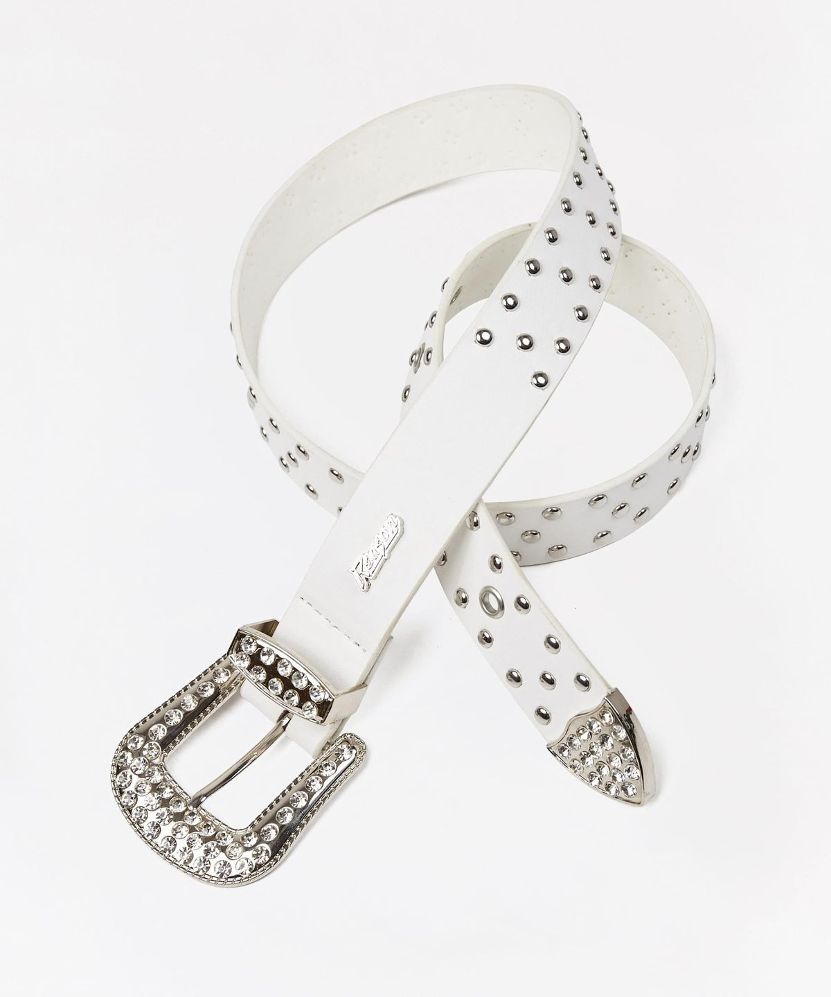 Carver Rhinestone Studded Diamond Belt | Reason Clothing Essential
