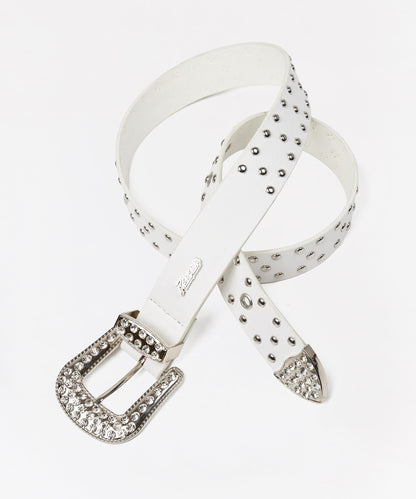 Carver Rhinestone Studded Diamond Belt | Reason Clothing Essential