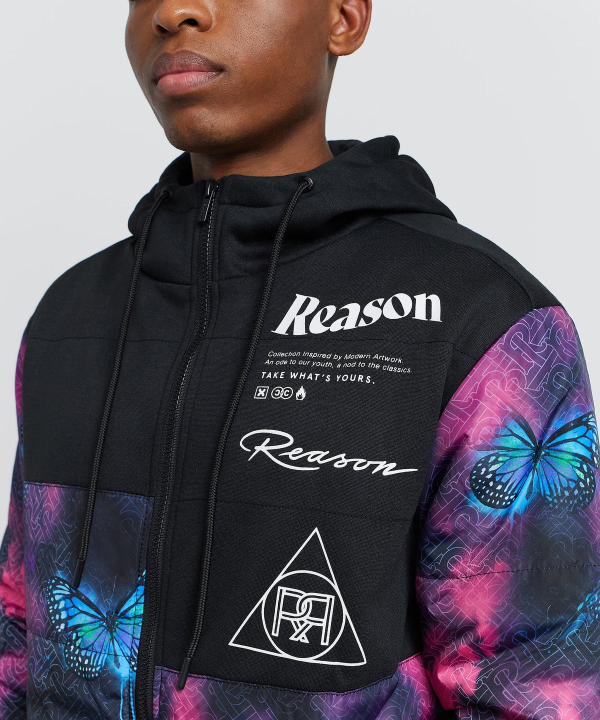 Butterfly Hybrid Logo Jacket With Hoodie | Reason Clothing Sale