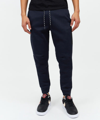 Jeff Slim Fit Navy Jogger With Side Zip Pocket | Reason Clothing Everyday