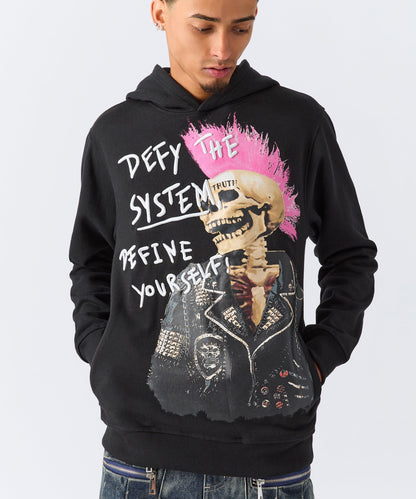 Define Embroidered Hoodie - Black | Reason Clothing Popular