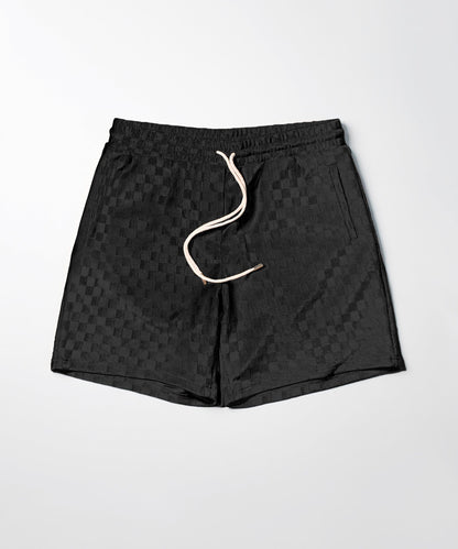 Jacquard Knit Shorts - Black | Reason Clothing Popular
