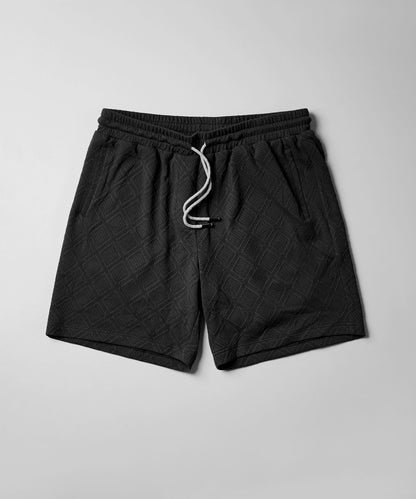 Jacquard Knit Shorts - Black | Reason Clothing Popular