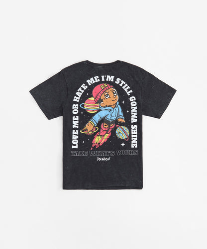 Reason Boy Embroidered Short Sleeve Tee - Black | Reason Clothing Great Value