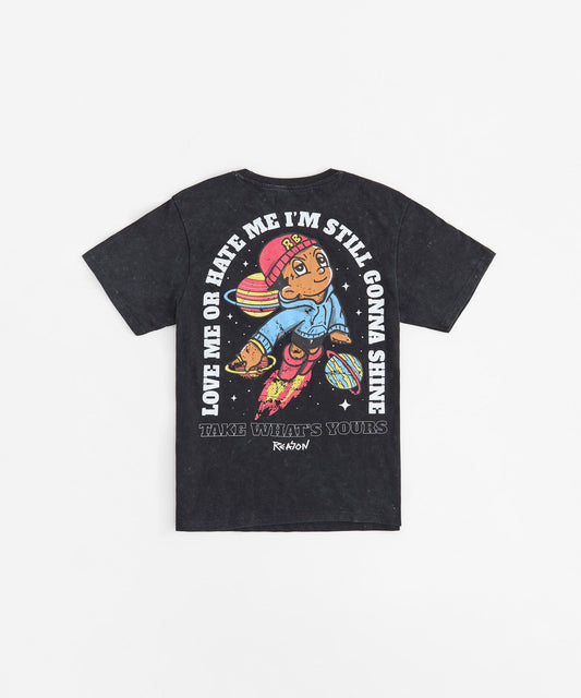 Reason Boy Embroidered Short Sleeve Tee - Black | Reason Clothing Great Value