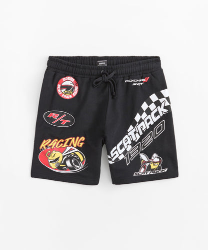 Dodge Scatpack Embroidered Racing Short - Black | Reason Clothing Customer Favorite