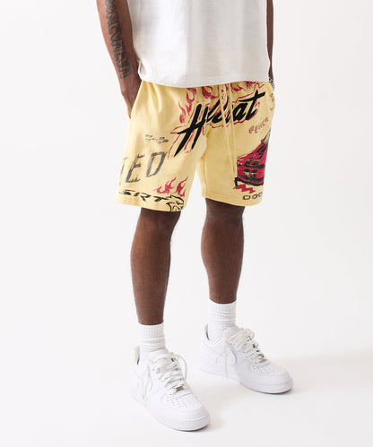 Dodge Hellcat Fleece Short - Tan | Reason Clothing Sale