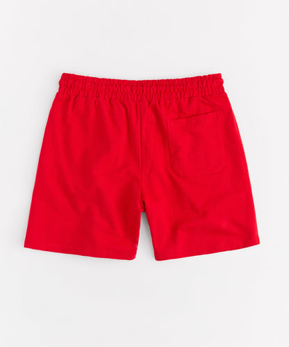 Scarface The World Is Yours Rhinestones Fleece Short - Red | Reason Clothing Essential