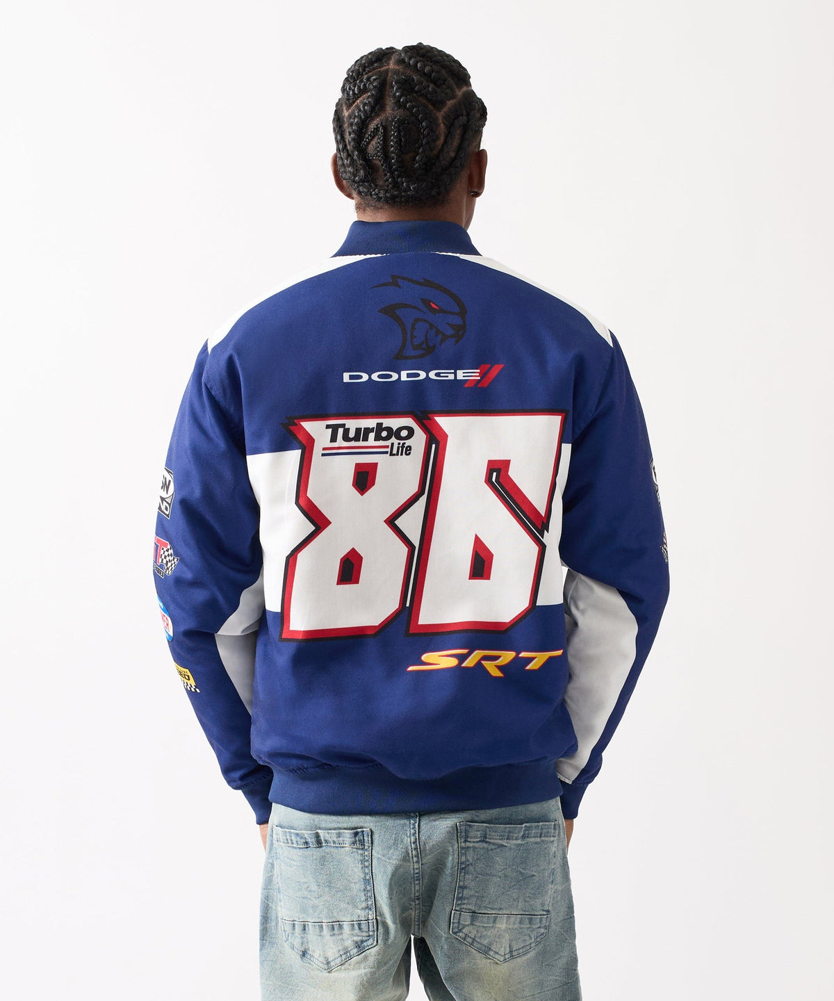 Dodge Hellcat Racing Full Zip Jacket - Blue | Reason Clothing Best Price