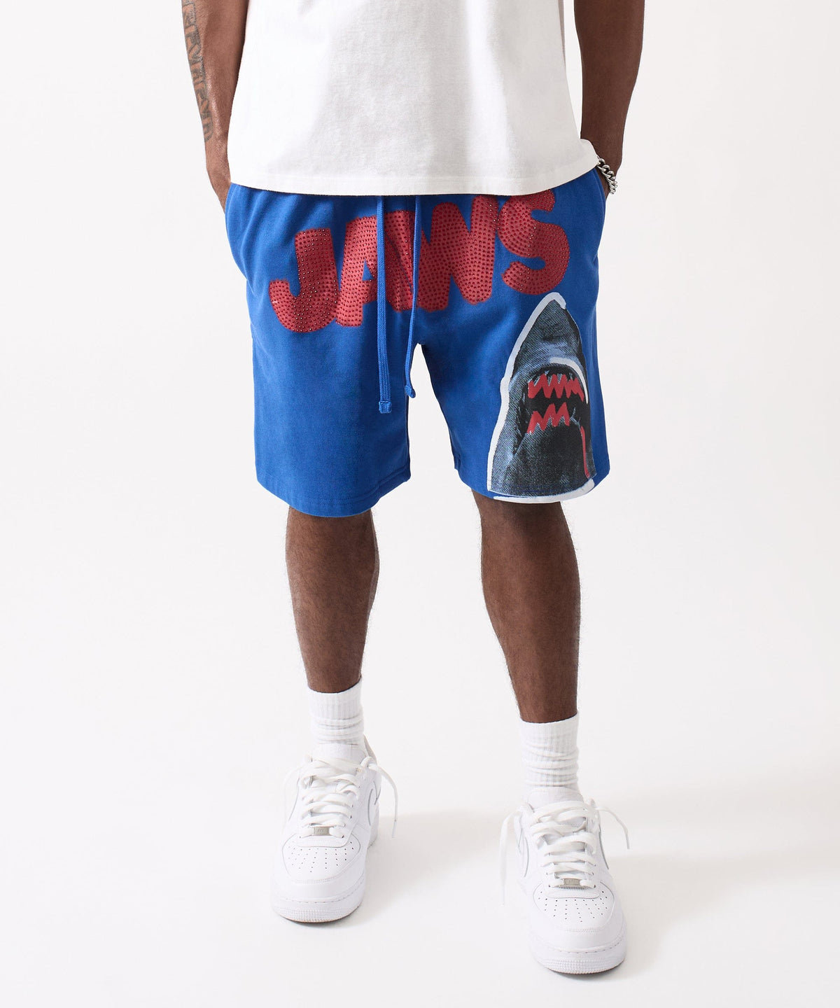 Jaws Fleece Short - Blue | Reason Clothing Everyday