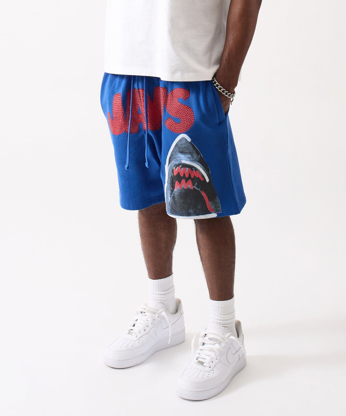 Jaws Fleece Short - Blue | Reason Clothing Everyday