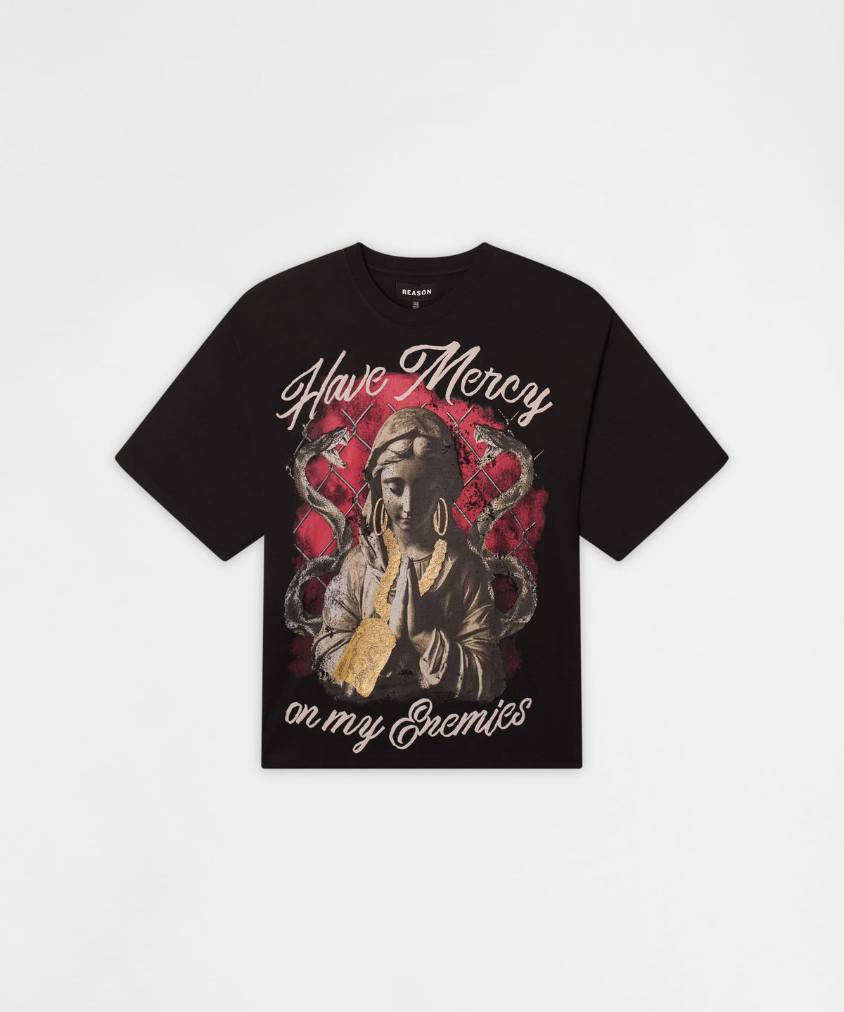 Plus Size Mercy Gold Short Sleeve Tee - Black | Reason Clothing Trusted