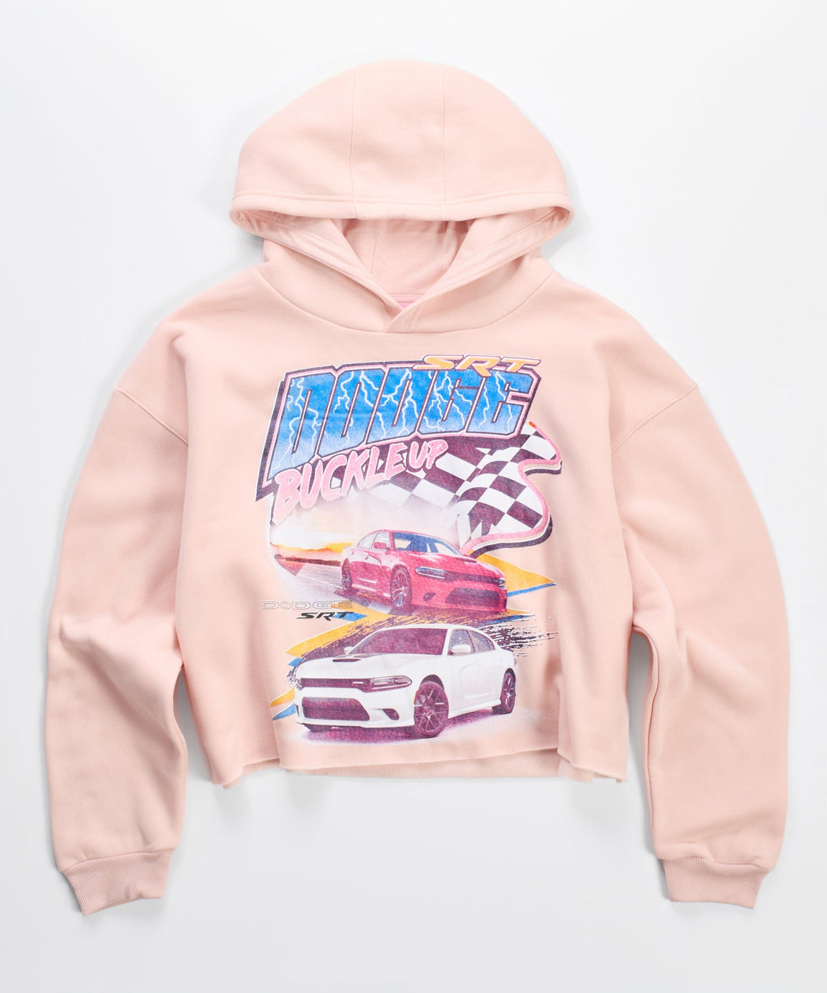 Womens Dodge Buckle Up Crop Hoodie | Reason Clothing Sale