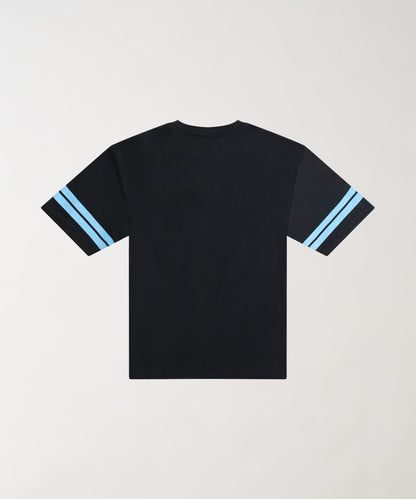 Plus Size Football Applique Short Sleeve Tee - Black | Reason Clothing Great Value