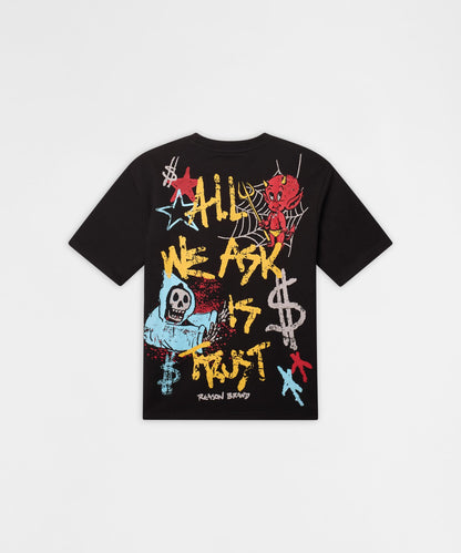 Plus Size Trust Embroidered Tee - Black | Reason Clothing Everyday