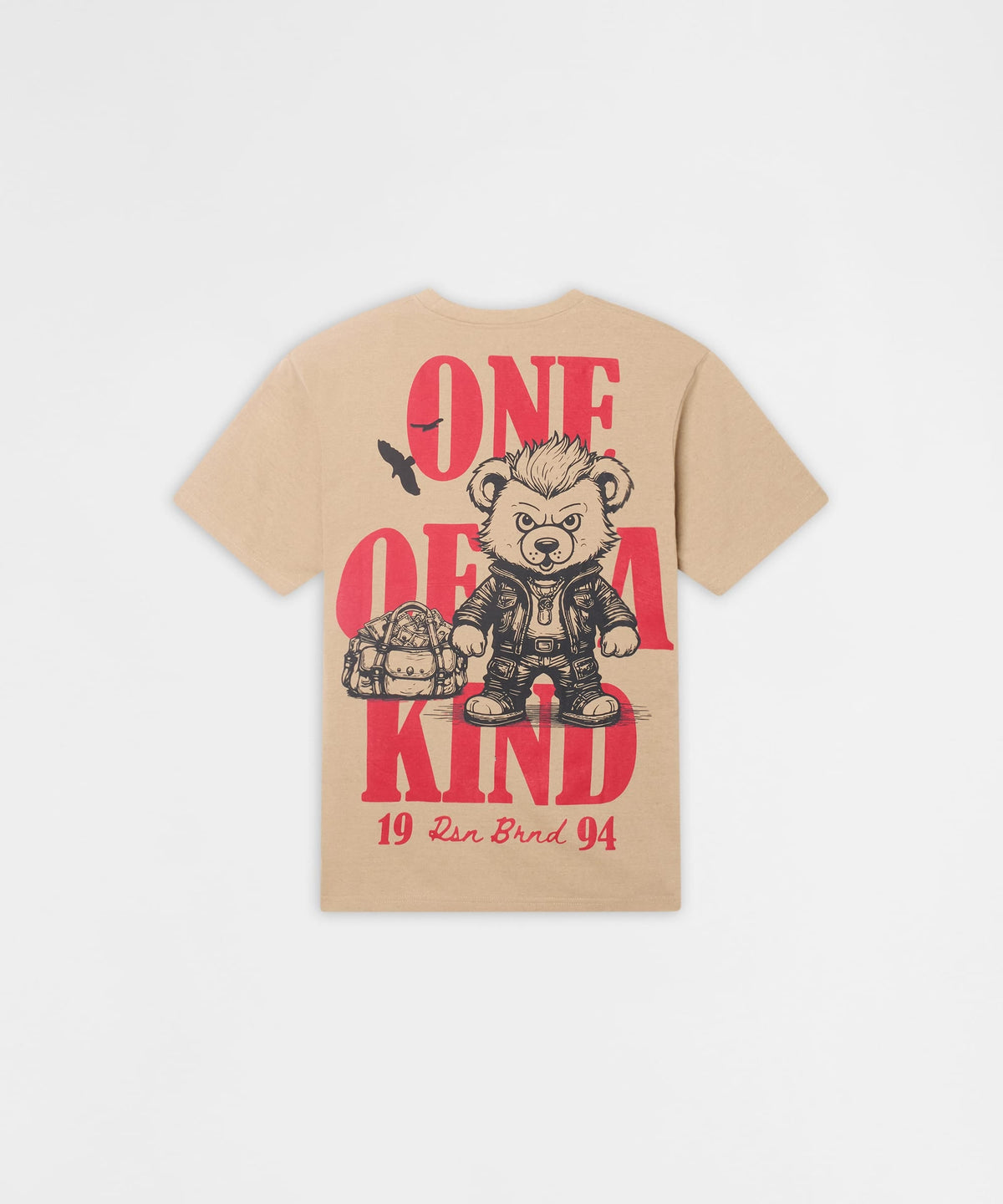 One Of A Kind Rhinestones Short Sleeve Tee - Khaki | Reason Clothing Featured