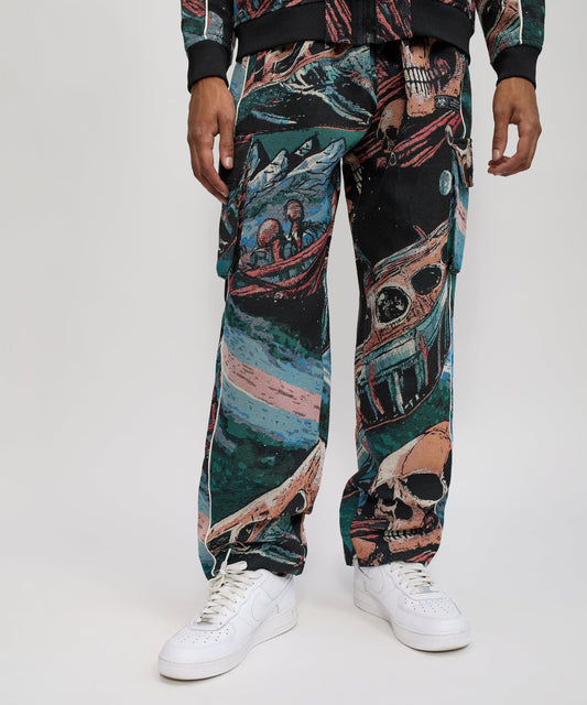 Warrior Tapestry Flare Pant | Reason Clothing Essential