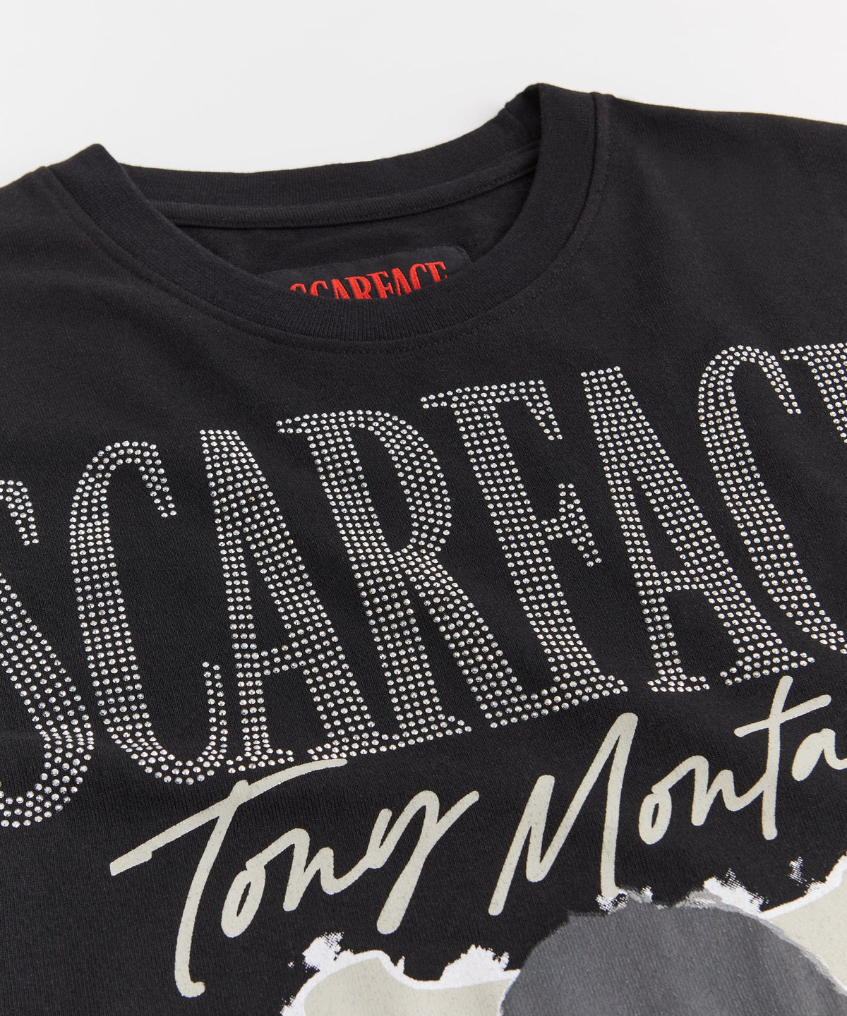 Scarface Tony Rhinestones Tee - Black | Reason Clothing Trending