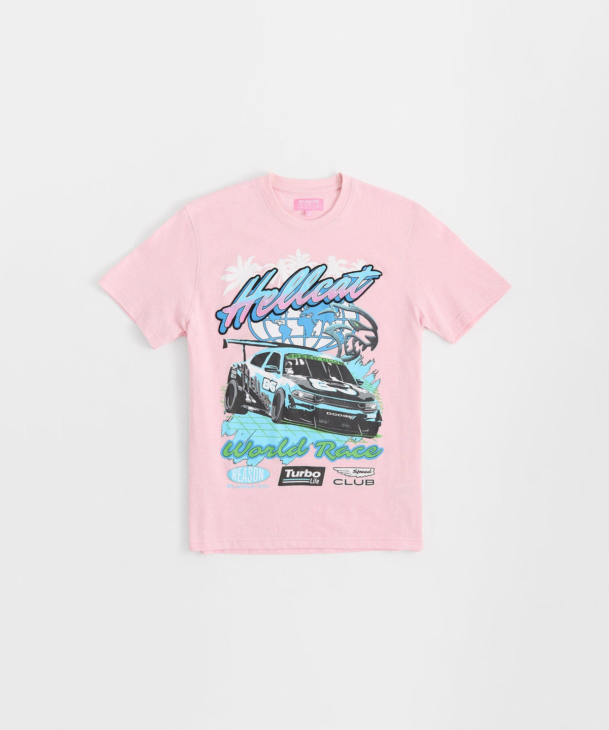 Hellcat Racing Box Tee - Pink | Reason Clothing Popular