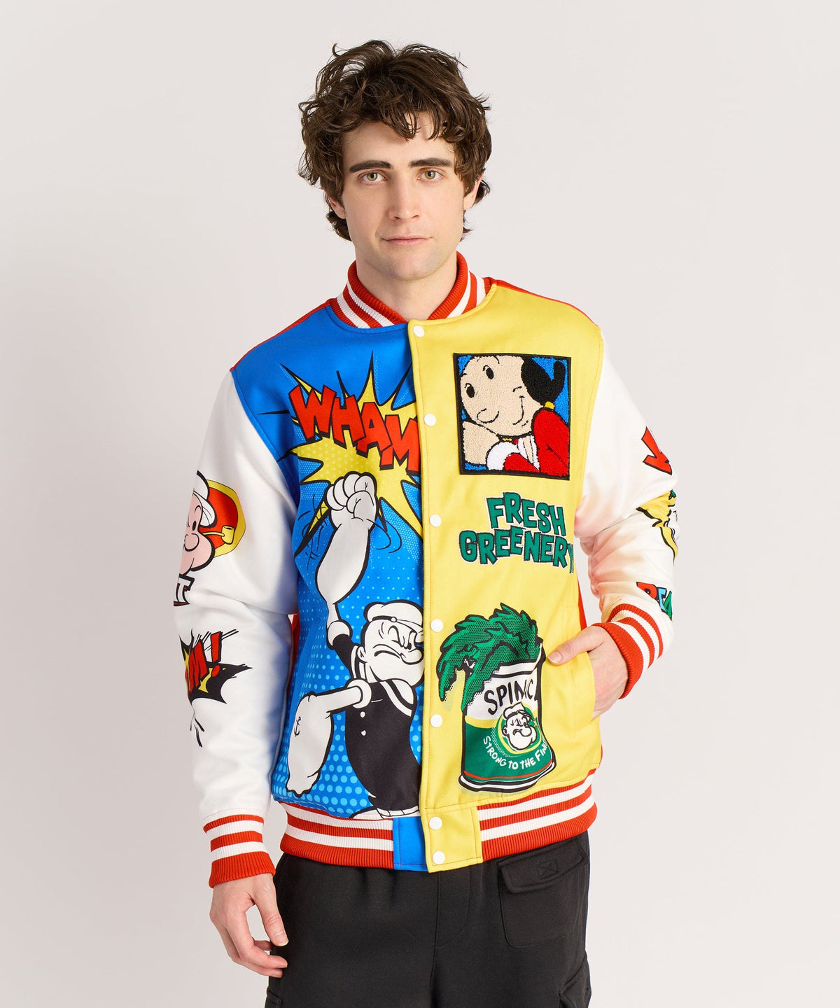 Popeye Primary Bomber Jacket | Reason Clothing Great Value