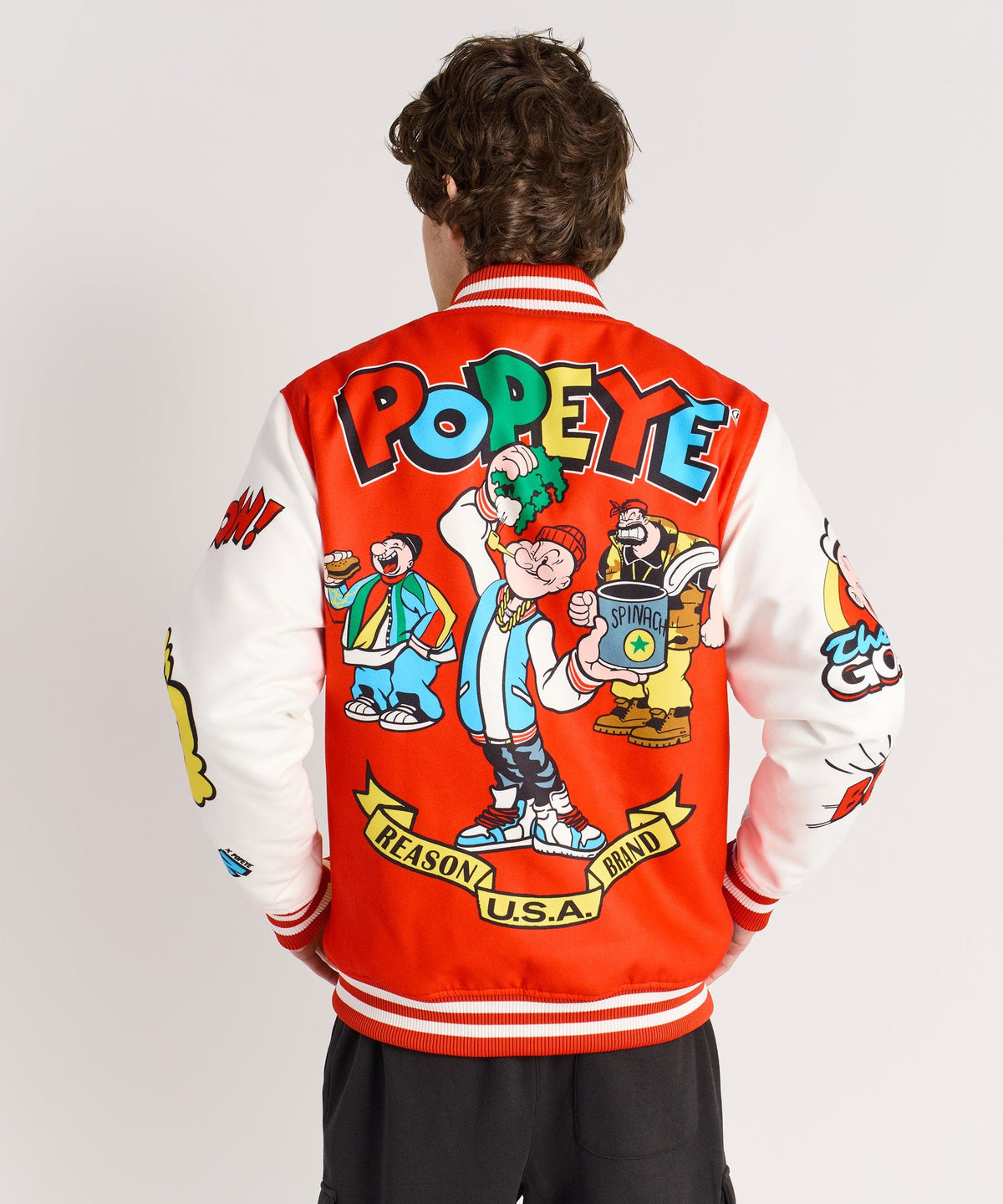 Popeye Primary Bomber Jacket | Reason Clothing Great Value