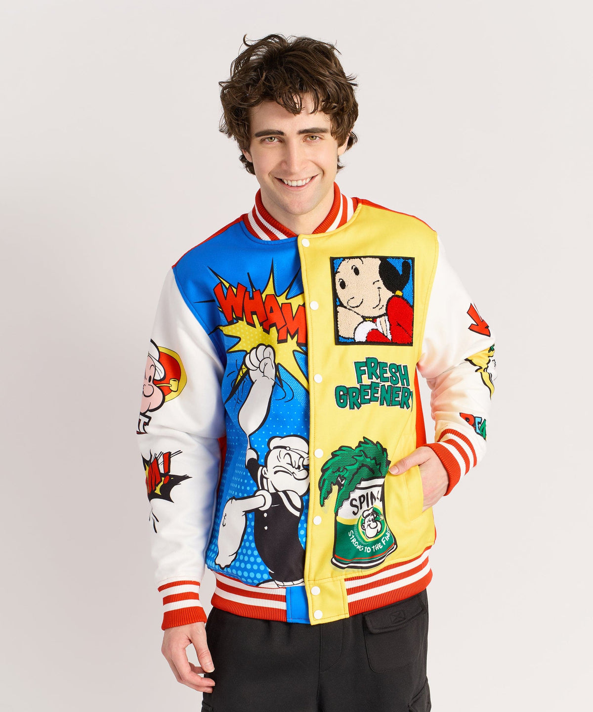 Popeye Primary Bomber Jacket | Reason Clothing Great Value