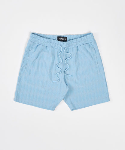 Diamond Plate Towel Short - Light Blue | Reason Clothing Hot Sale