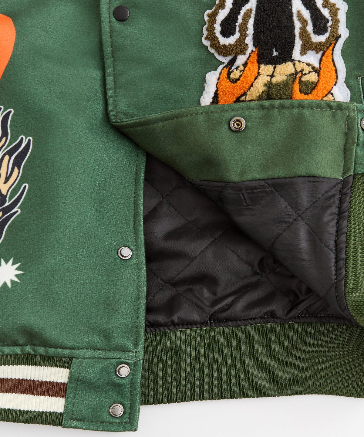 Rise Above Varsity Jacket - Green | Reason Clothing Premium