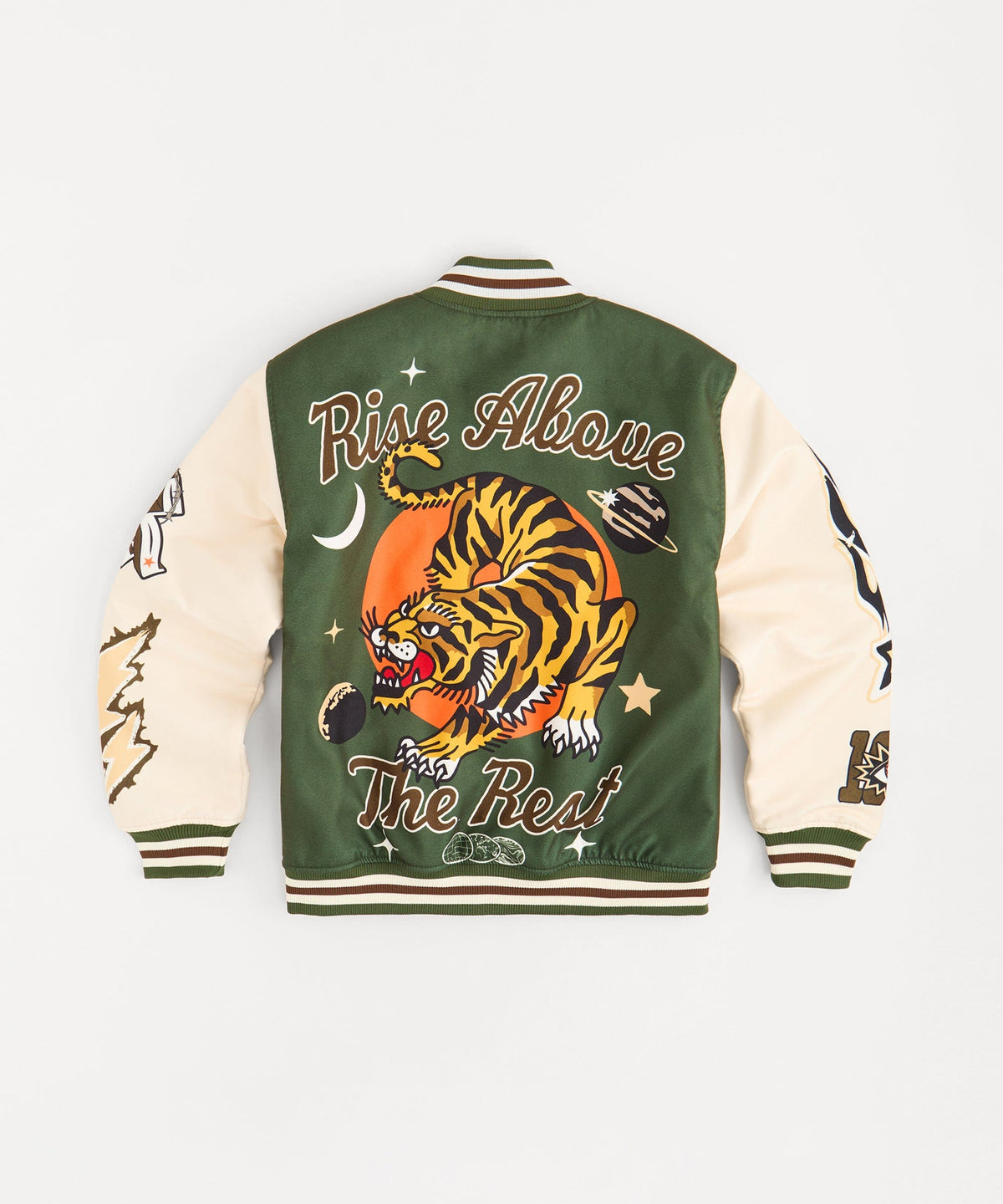 Rise Above Varsity Jacket - Green | Reason Clothing Premium