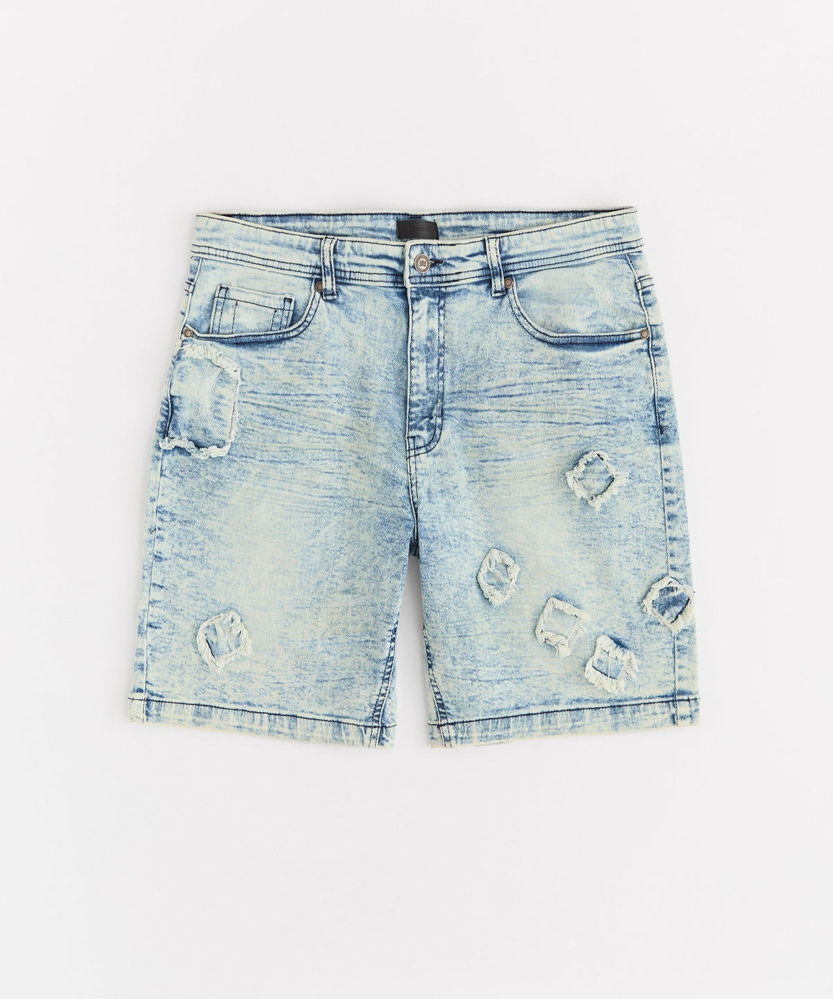 Destroyed Denim Shorts - Dark Blue | Reason Clothing Quality