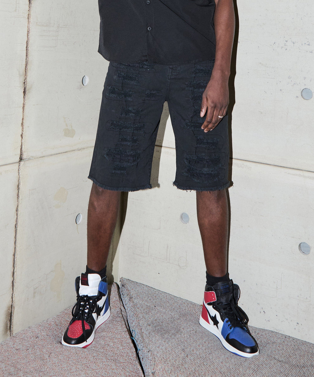 Destroyed Denim Shorts | Reason Clothing Exclusive