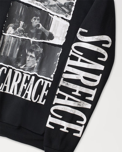 Plus Size Scarface Montage Graphic Hoodie - Black | Reason Clothing Trusted