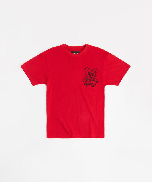 Teddy Embroidered Tee - Red | Reason Clothing Essential