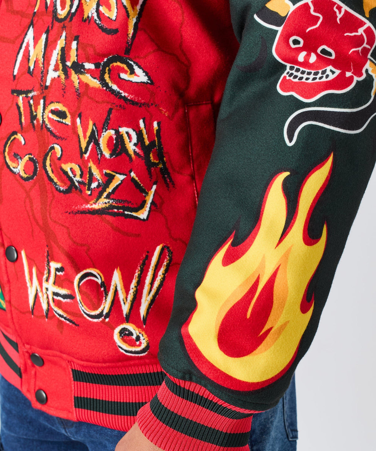 Work Hard Varsity Jacket | Reason Clothing Smart Buy