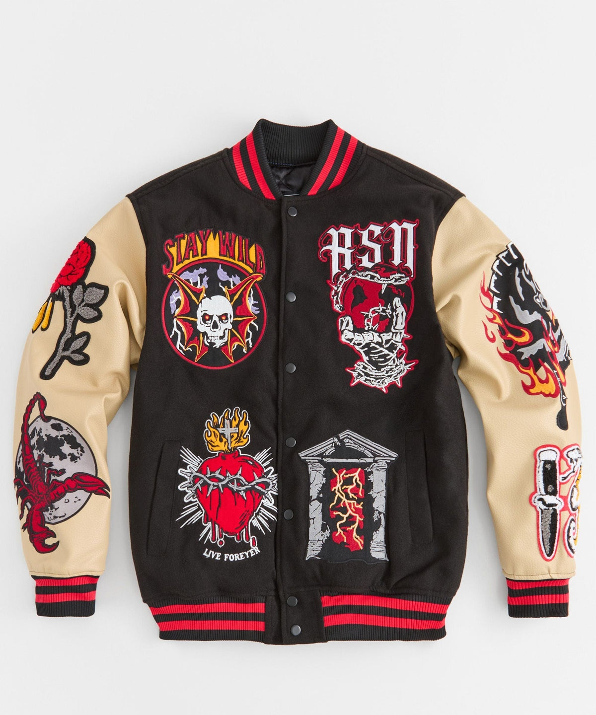 Mercy Varsity Jacket Pu | Reason Clothing Best Seller