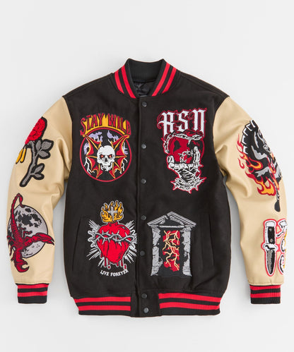 Mercy Varsity Jacket Pu | Reason Clothing Best Seller