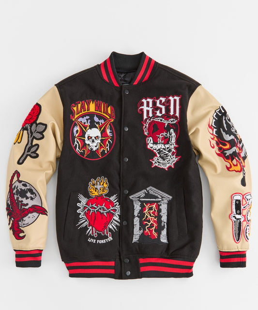 Mercy Varsity Jacket Pu | Reason Clothing Best Seller