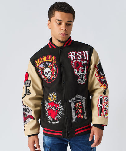 Mercy Varsity Jacket Pu | Reason Clothing Best Seller