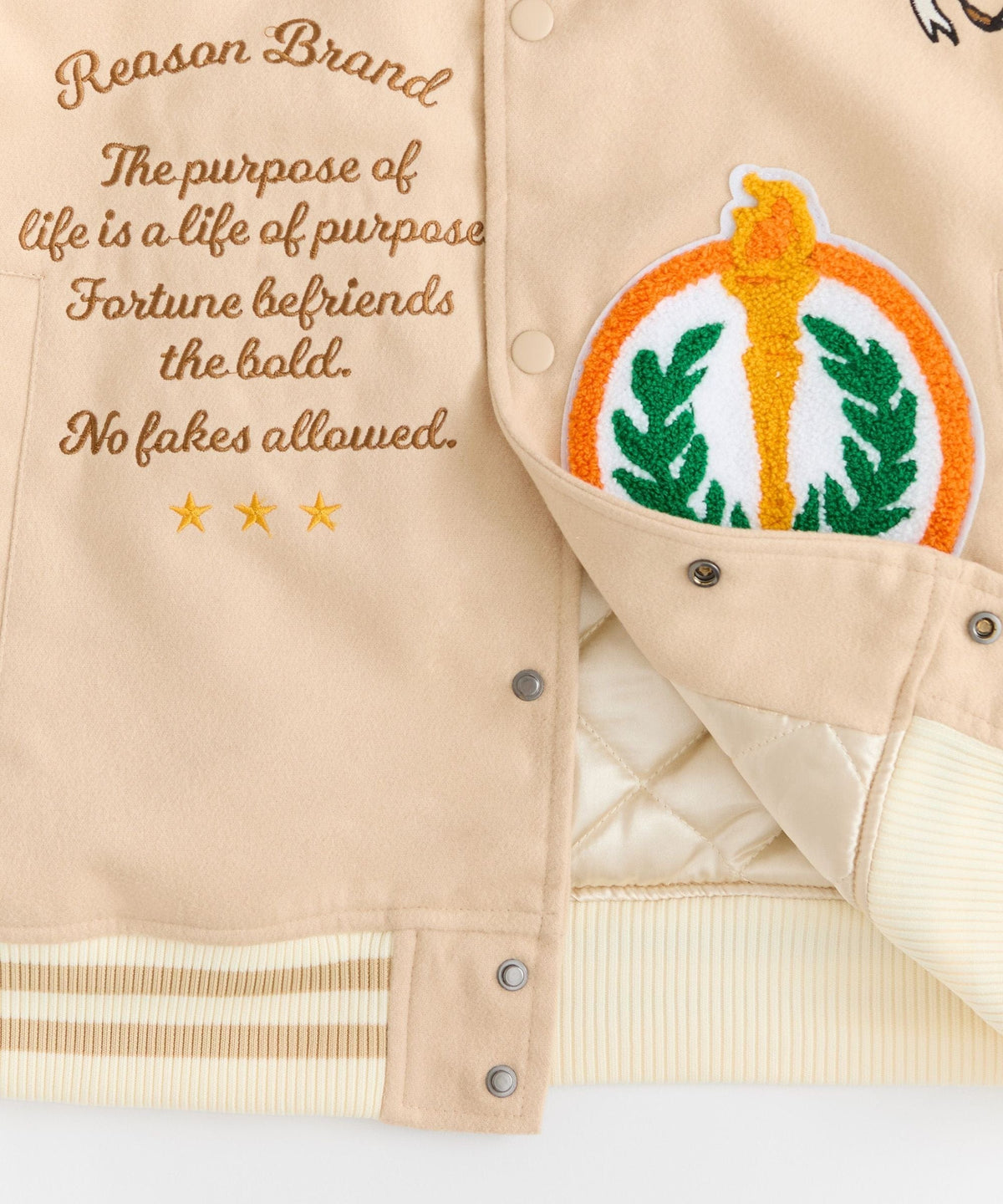 Loyalty Varsity Jacket Pu | Reason Clothing Popular