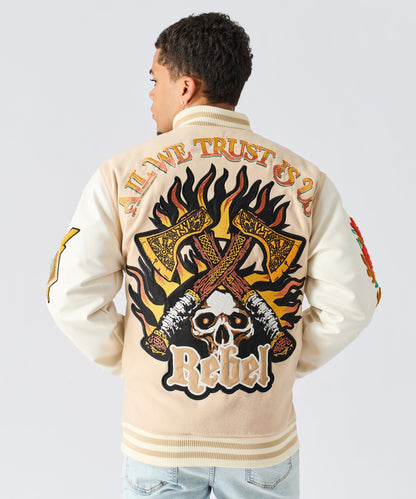 Loyalty Varsity Jacket Pu | Reason Clothing Popular